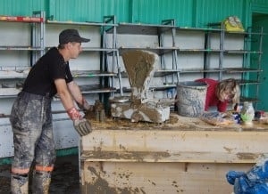 Usuwanie skutków powodzi Wielopole 29 czerwca - galeria ZDJĘĆ