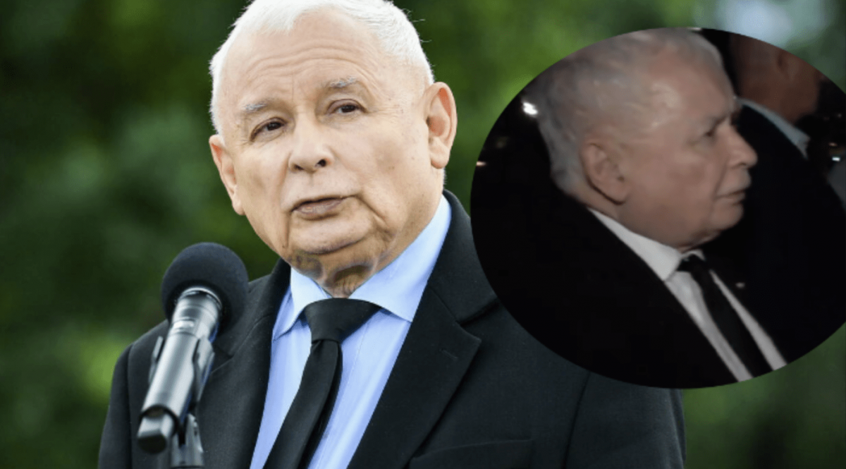 Jarosław Kaczyński karci policjanta. Znów sprayem zniszczył wieniec Komosy