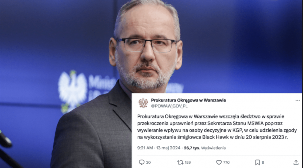 Adam Niedzielski usłyszał zarzuty karne. Jaka kara grozi ministrowi PiS?