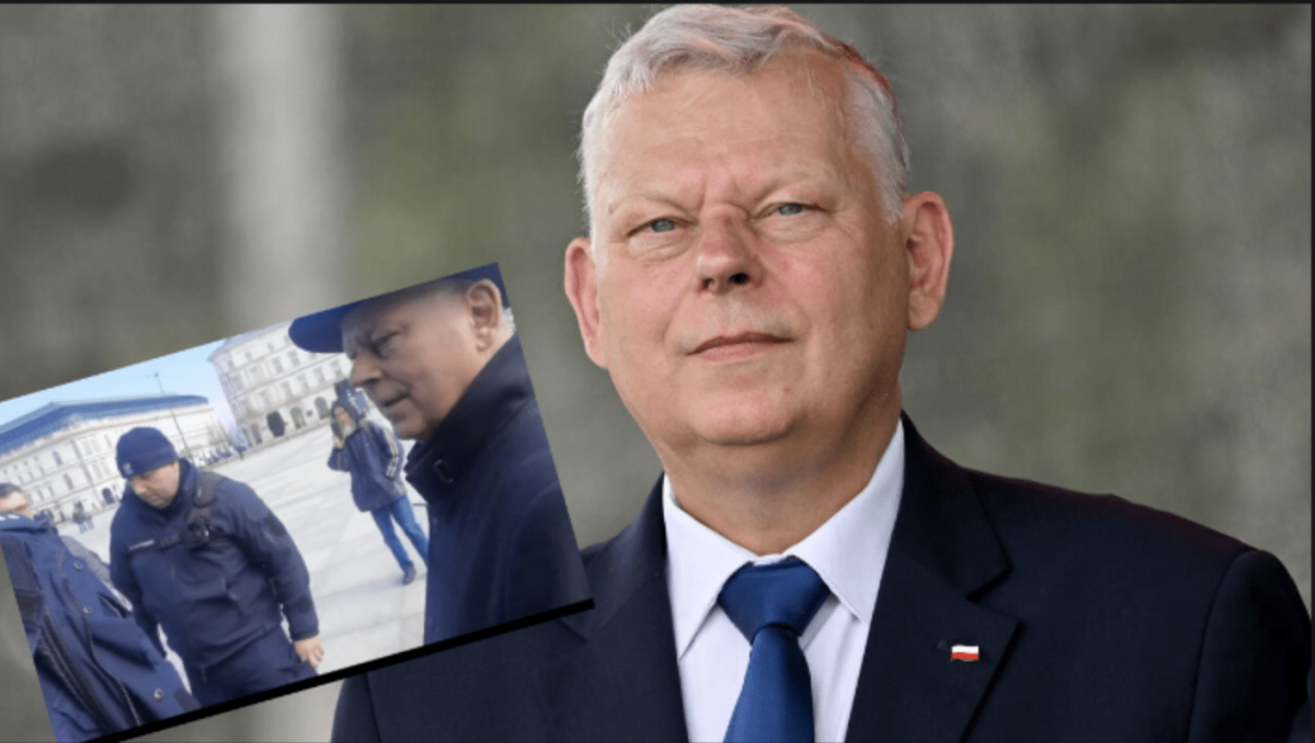 Marek Suski wylegitymowany przez policję. Poseł PiS 