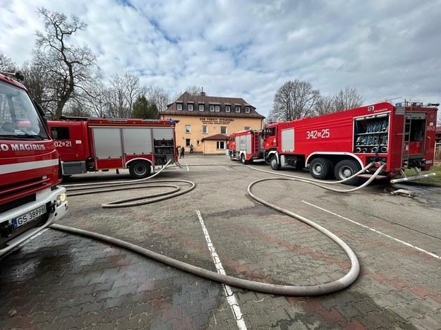 Senior podpalił DPS w Przytocku. Pożar zabił kobietę