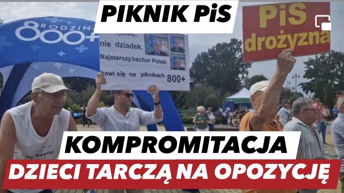 Piknik PiS - kompromitacja! Dzieci tarczą na opozycję [VIDEO]