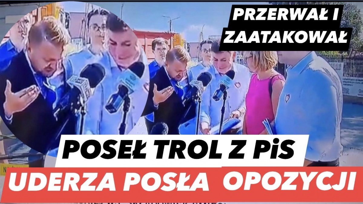 Poseł PiS uderza posła opozycji! Grabiec ofiarą Ozdoby [VIDEO]