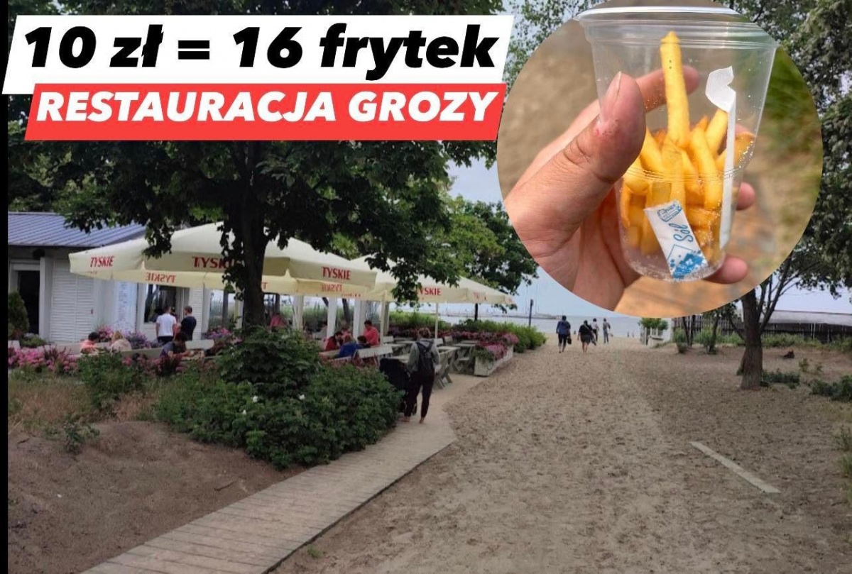 Smażalnia Ryb Marineros Sopot - najgorsza restauracja grozy. 16 frytek za 10 zł