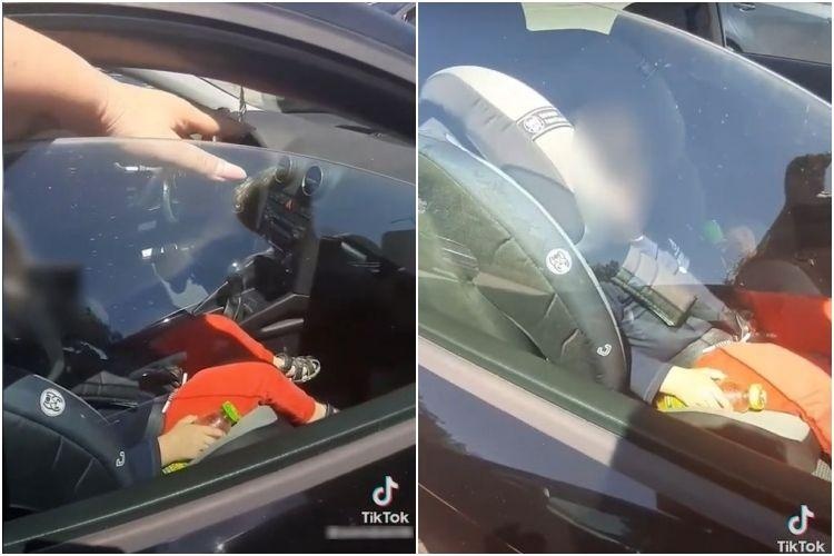 Dziecko uwięzione w samochodzie. Cudem je uratowano