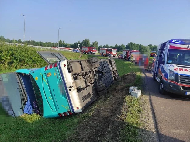 Wypadek autokaru relacji Białoruś - Modlin