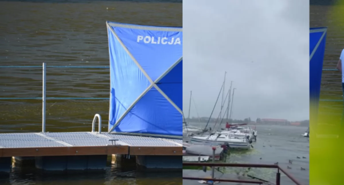 Wiatr wywracał łodzie jak zapałki. Szokująca sytuacja na jeziorze Niegocin