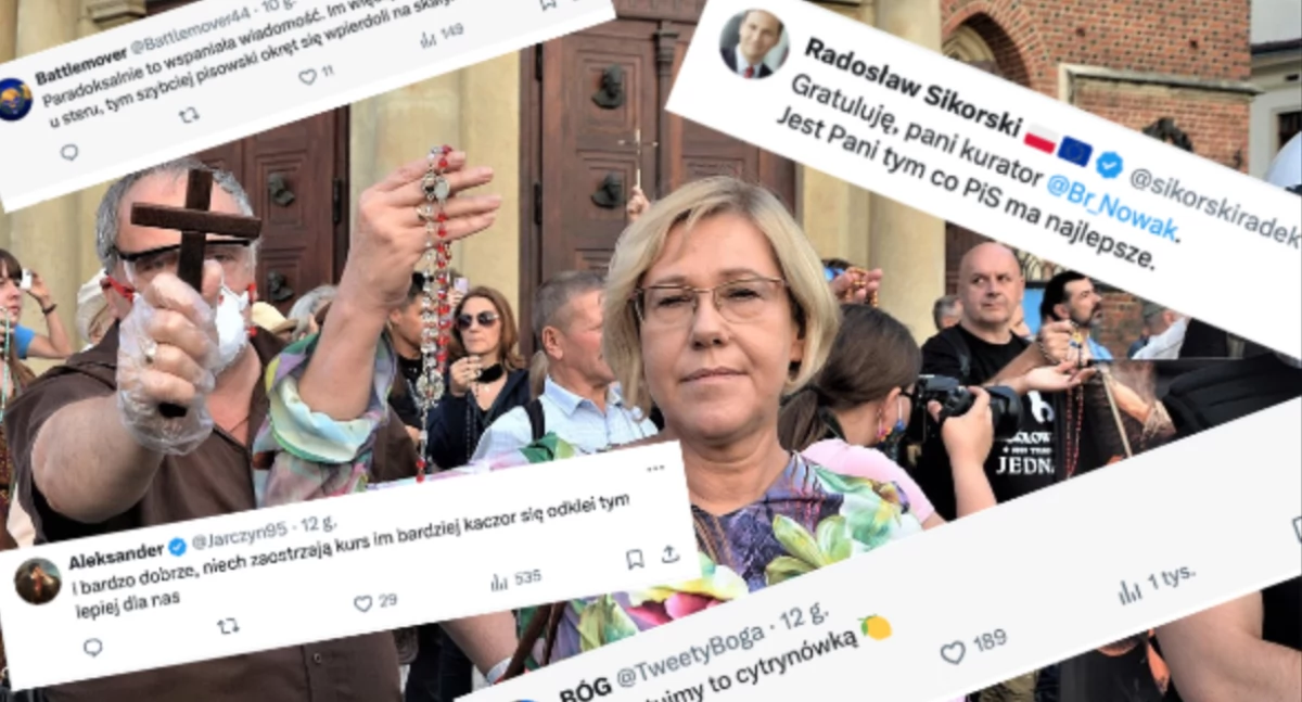 Radosław Sikorski zakpił z Barbary Nowak. Pogratulował awansu w PiS