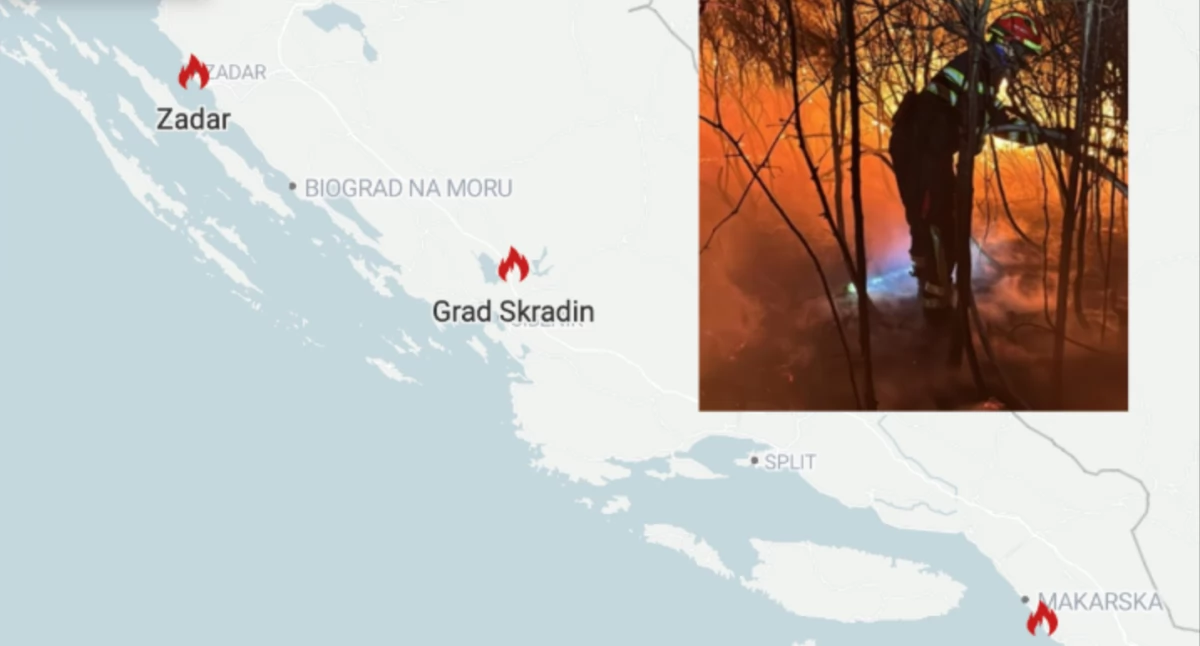 Pożar w Chorwacji. Makarska i Zadar w ogniu – trwa ewakuacja turystów 