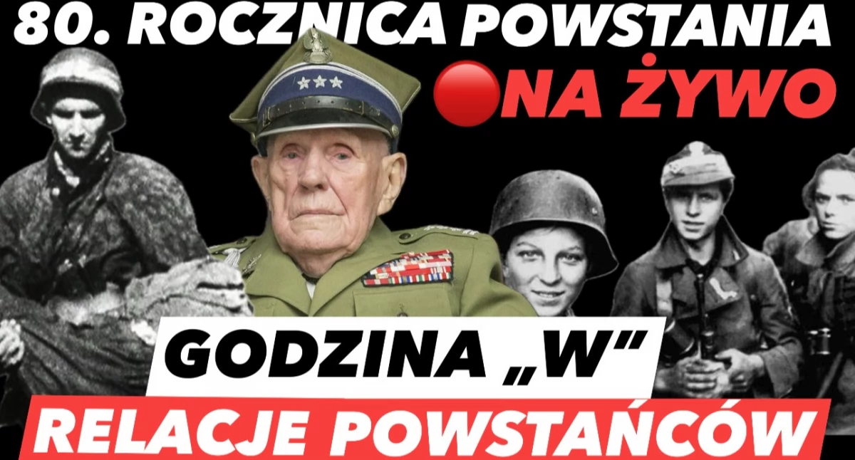 80. rocznica Powstania Warszawskiego na żywo. Oglądaj uroczystości i relacje powstańców 