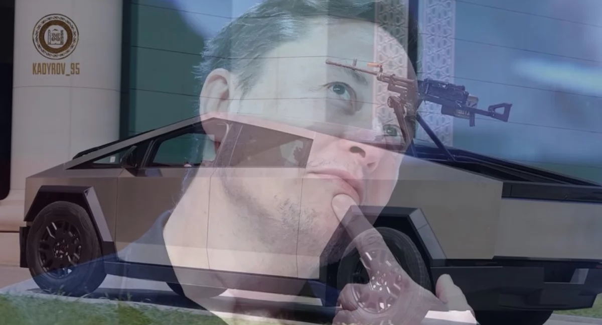 Elon Musk wsparł ludzi Putina. Cybertruck z karabinem trafił do Kadyrowa i pojedzie na front