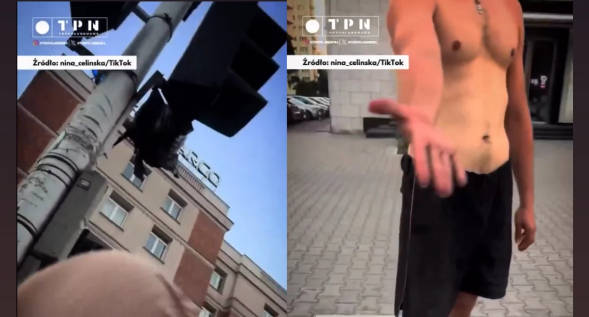 Atak na kobietę w centrum Warszawy. Sprawca bez koszulki zbiegł, a policja bezradna pomimo nagrania 