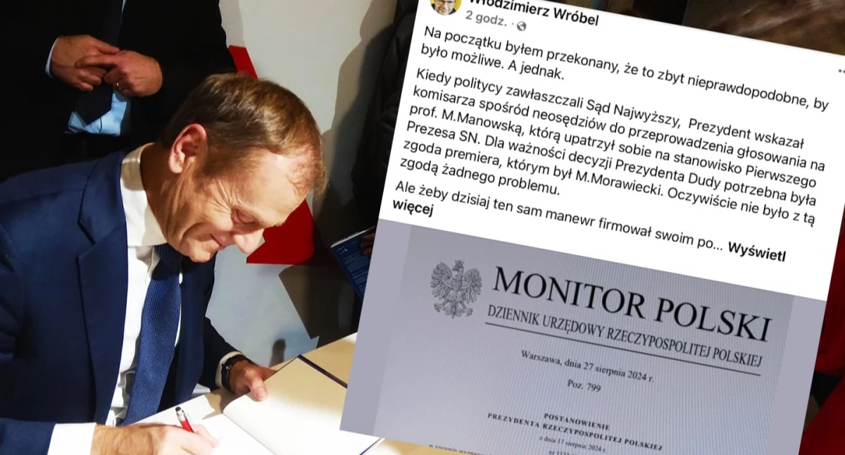 Prof. Włodzimierz Wróbel krytykuje decyzję Tuska. Premier umożliwił awans neo-sędziemu na komisarza 