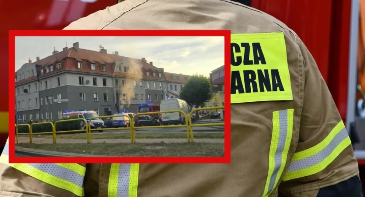 Pożar kamienicy w Starogardzie Gdańskim. Dwoje dzieci w stanie ciężkim