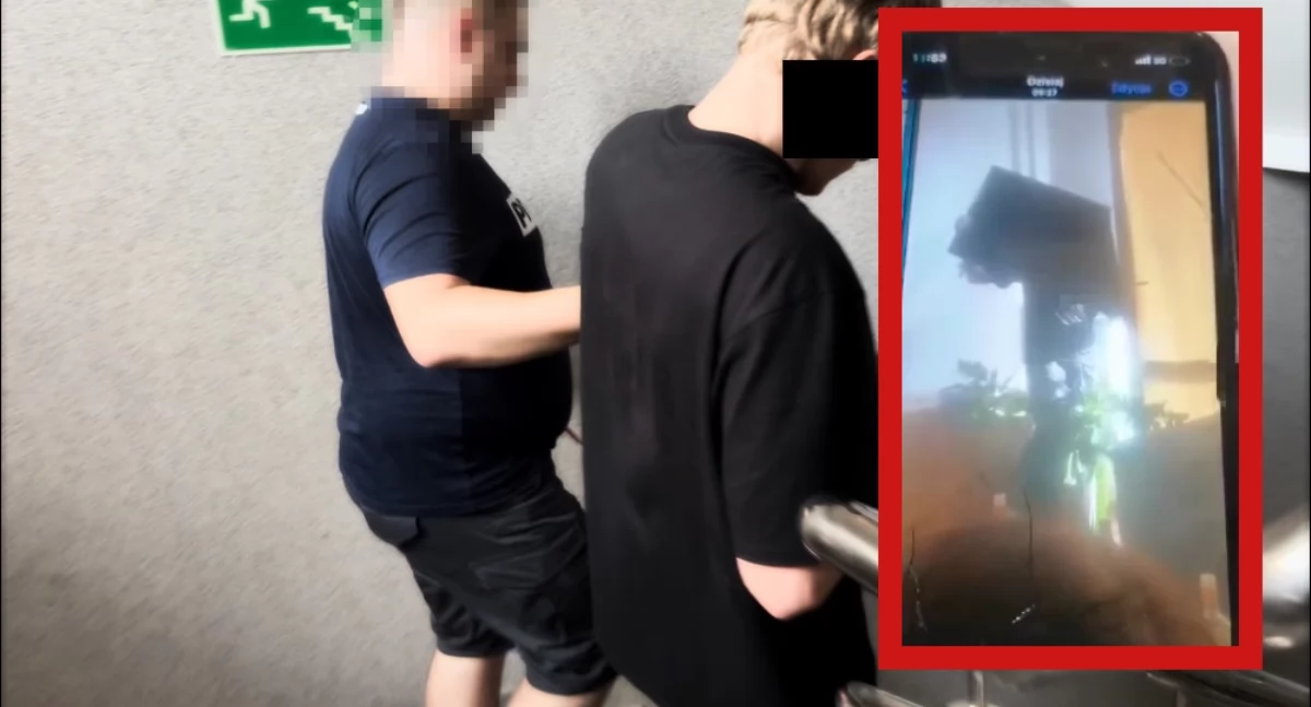 Szaleniec z USA zrzucił telewizor z okna. Omal nie zabił ojca z dzieckiem w Warszawie