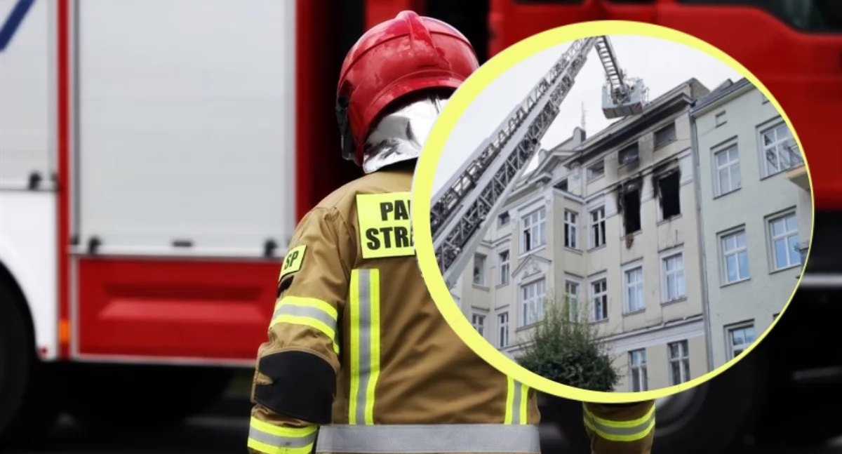 Szczecin: Pożar kamienicy przy al. Piastów. 20 osób ewakuowanych, jedna ofiara śmiertelna