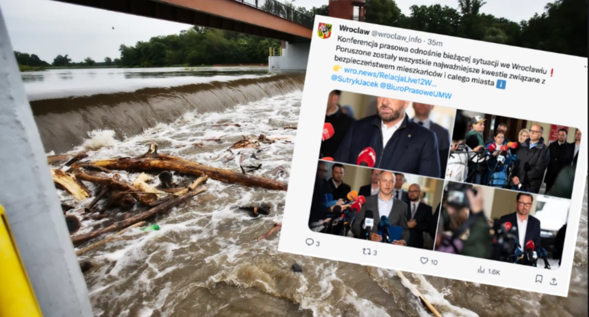 Alarm powodziowy na Dolnym Śląsku. Sztab kryzysowy zwołany, Wrocław zabezpiecza się przed ulewami
