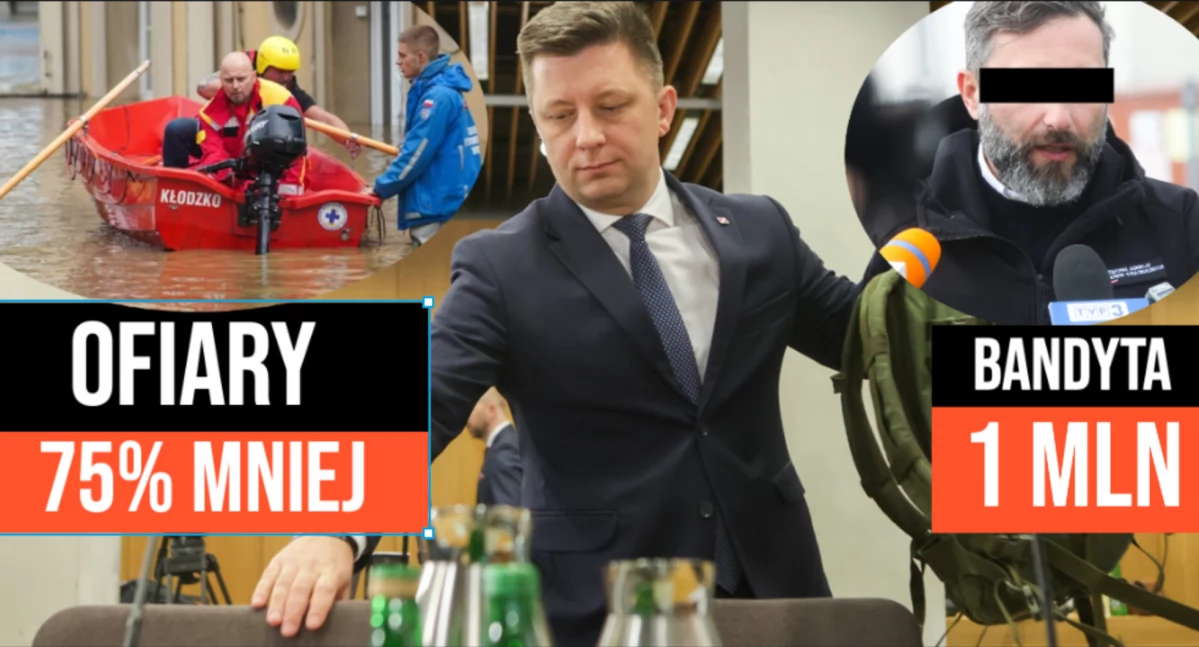 Milion złotych dla Michała K., a dla powodzian 75 proc. mniej. Tak wygląda hojność PiS 