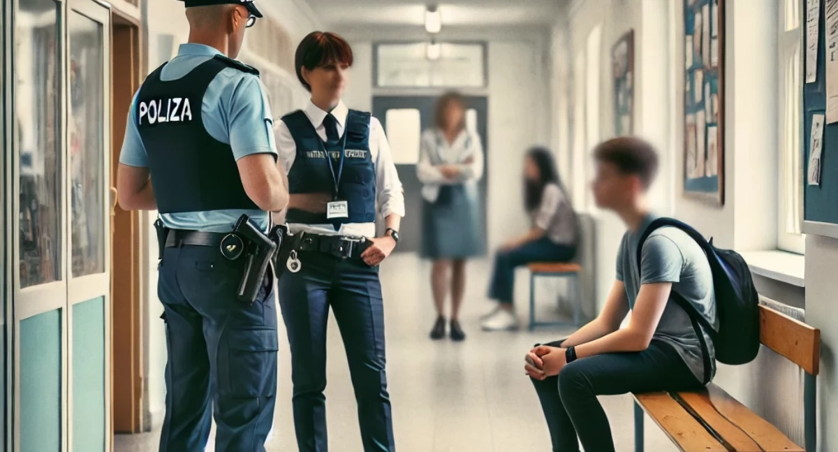 Oświęcim: Pijany nastolatek w szkole. Wizyta policji była niezbędna