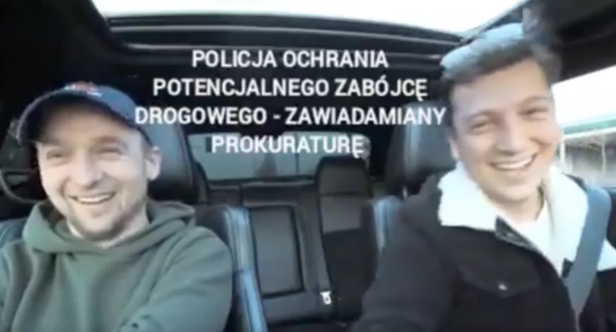 Policjant zatrzymał kolegę pirata. Potem ścigał się z Buczooo radiowozem dla zabawy - ujawniamy nagranie 