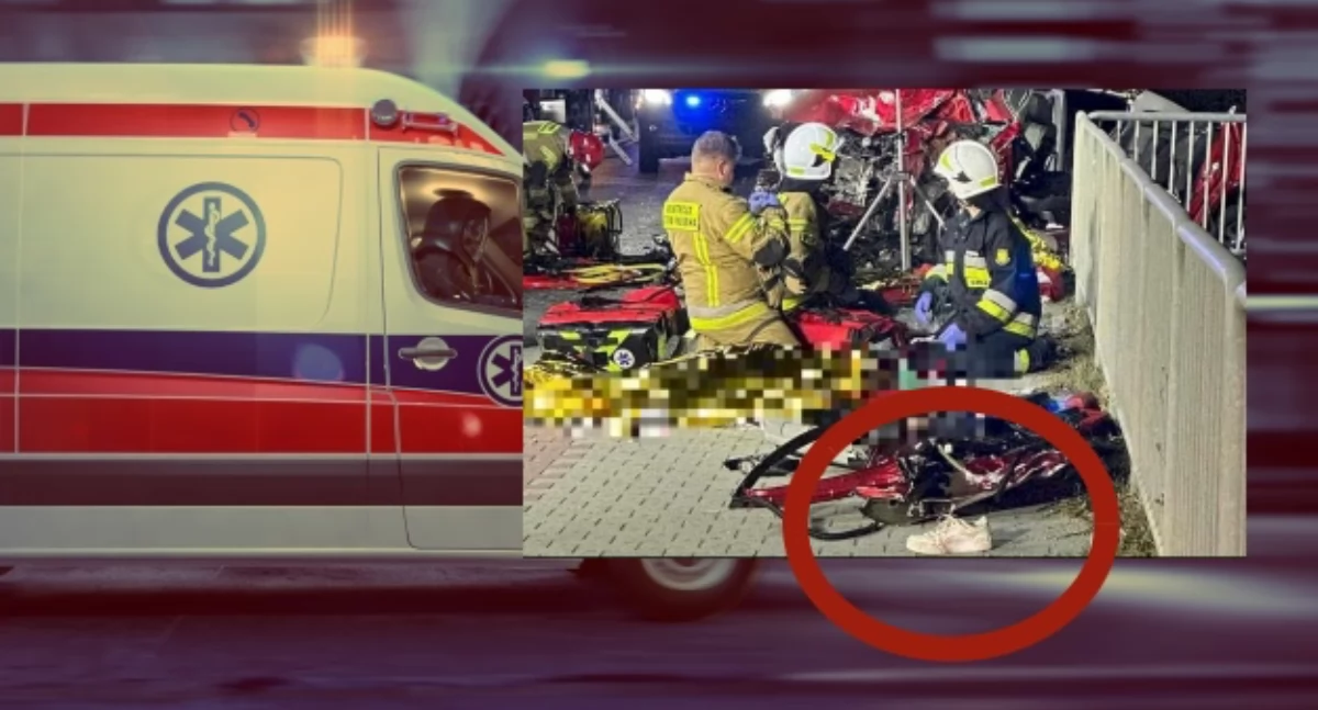 Śmiertelny wypadek koło Wadowic. W wyniku zderzenia zginęły 3 młode osoby