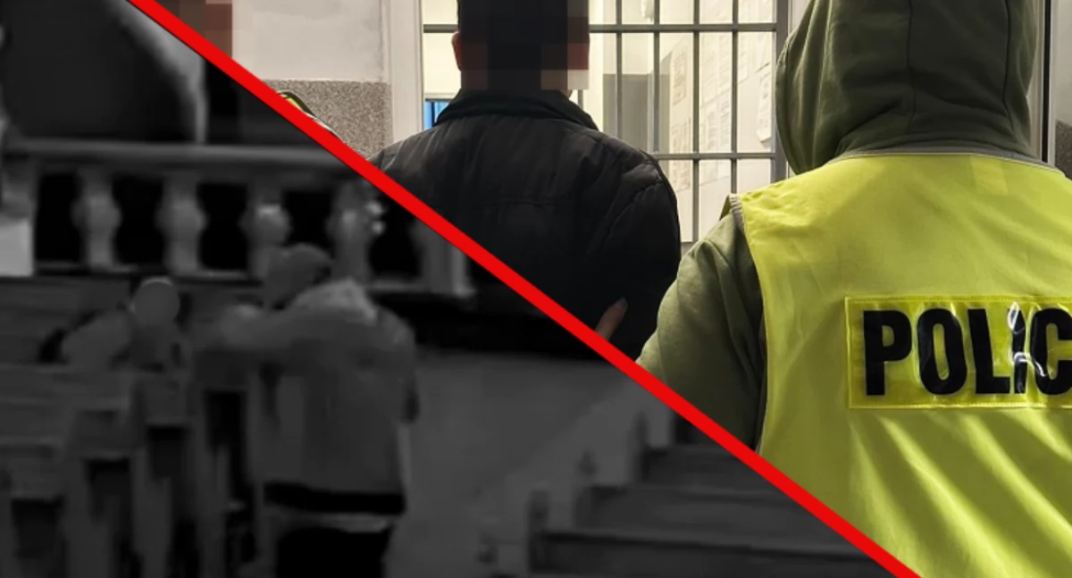 Legnica: Zaatakował policjantów paralizatorem i nożem. Zatrzymanie zbiega w katedrze