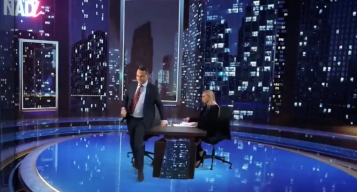 Minister Radosław Sikorski u Olejnik. Po pytaniu o pochodzenie żony wyszedł z TVN24 bez pożegnania 