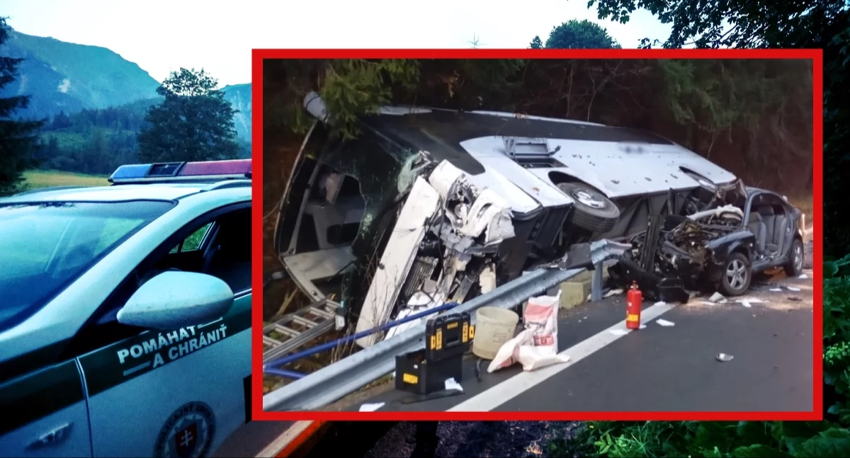 Tragiczny wypadek autokaru na Słowacji. Jedna ofiara śmiertelna, trzy osoby ranne