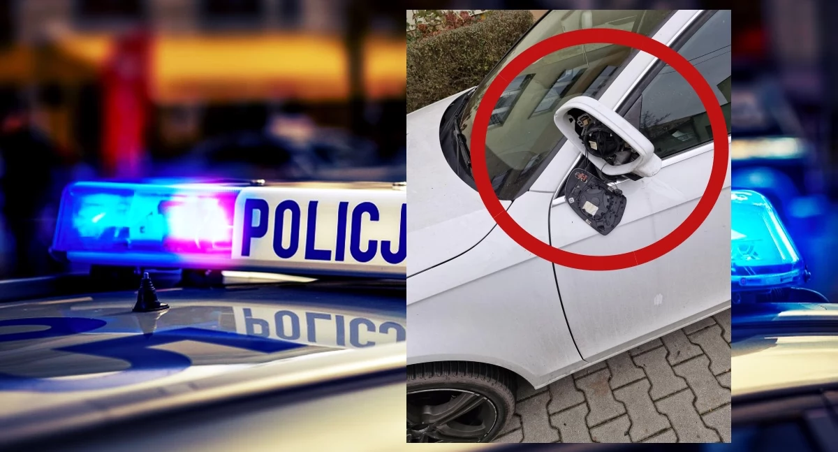 Wandalizm na parkingach w Andrychowie. Zniszczone auta i przewrócone ławki