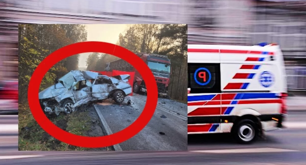 Śmiertelny wypadek na drodze wojewódzkiej 906 koło Lublińca. Kierowca zginął na miejscu