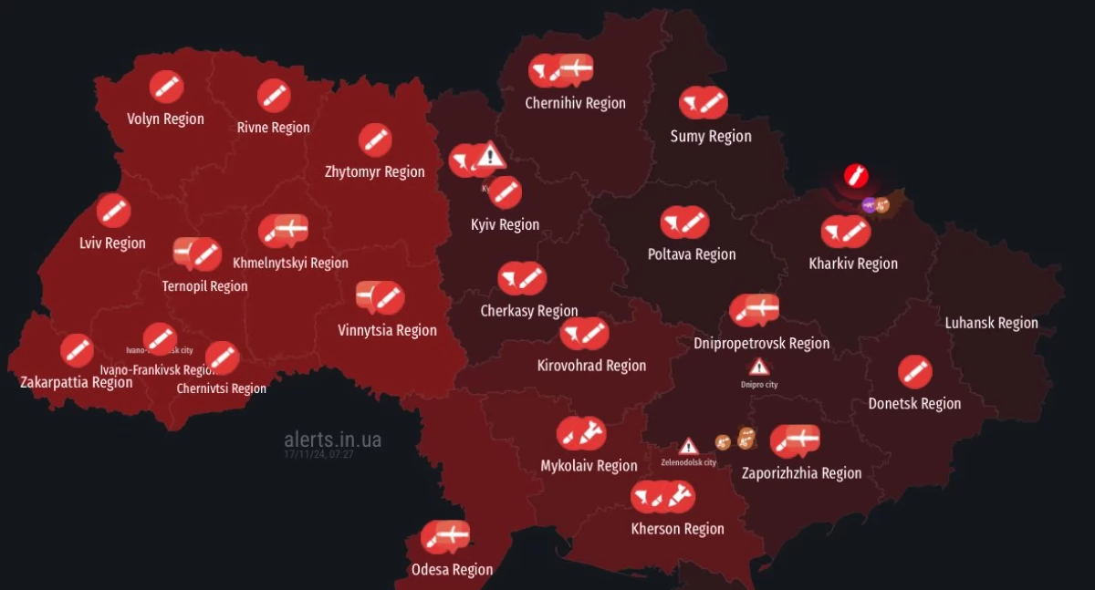 Potężny atak Putina na Ukrainę. Rosja użyła 120 rakiet w cywilów