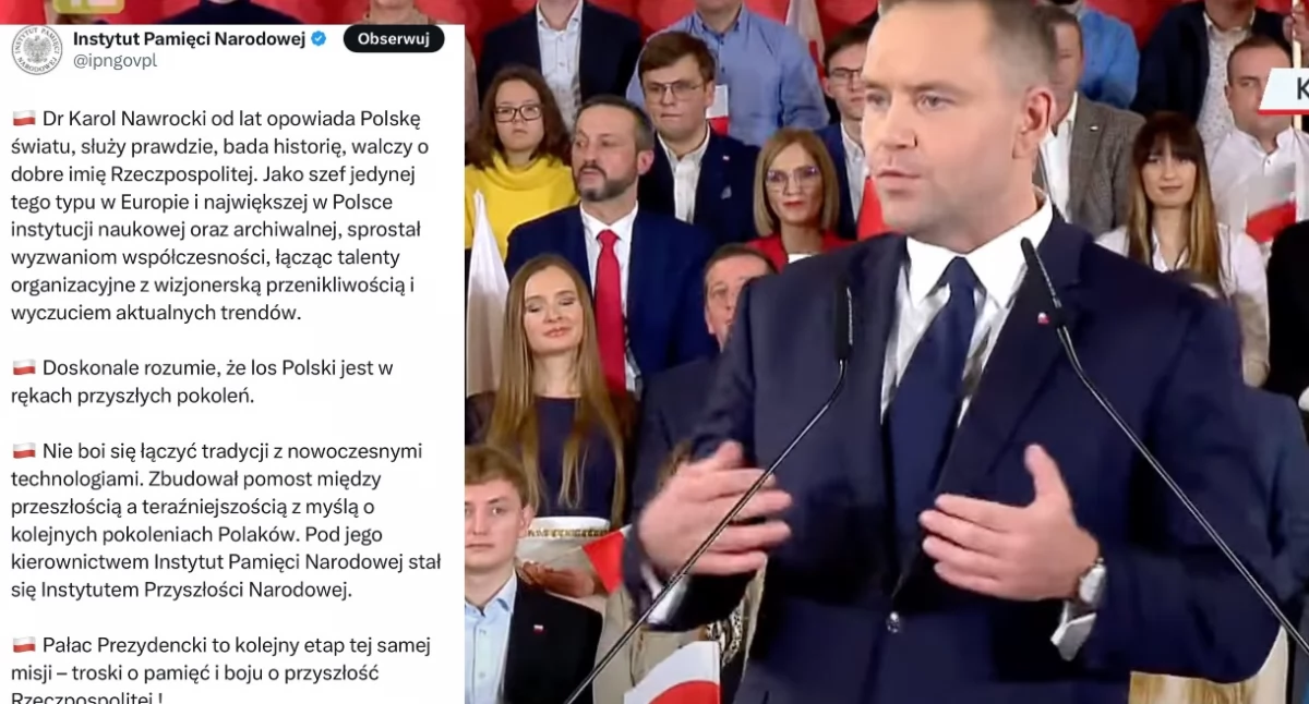 IPN promuje kandydata PiS Karola Nawrockiego w poście na X. Brejza zażądał wyjaśnień 