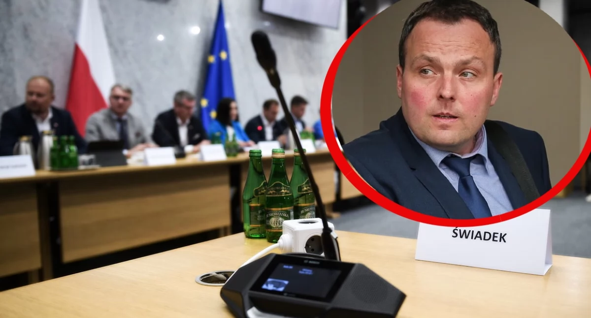 Zatrzymany Piotr Pogonowski doprowadzony na Komisję Śledczą. To były szef ABW 