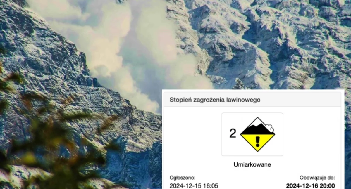 Niebezpieczna pogoda w Tatrach. TOPR wydało drugi stopień zagrożenia lawinowego