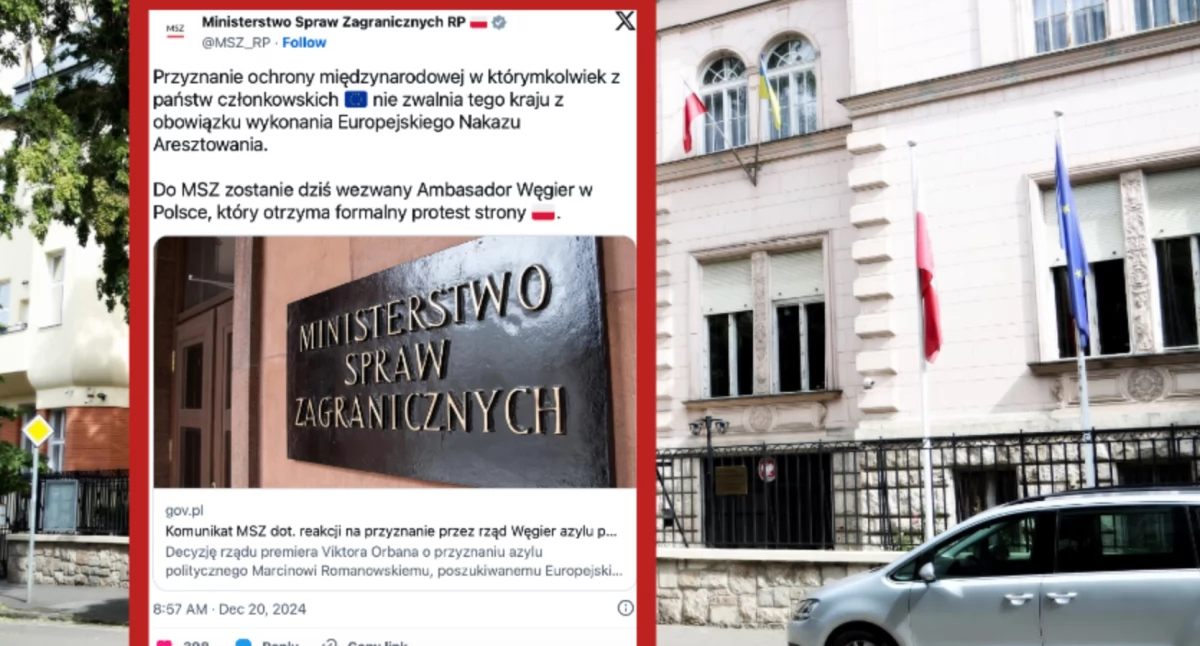 Nie działa ambasada Polski na Węgrzech. Sikorski wezwał Sebastiana Kęcieka