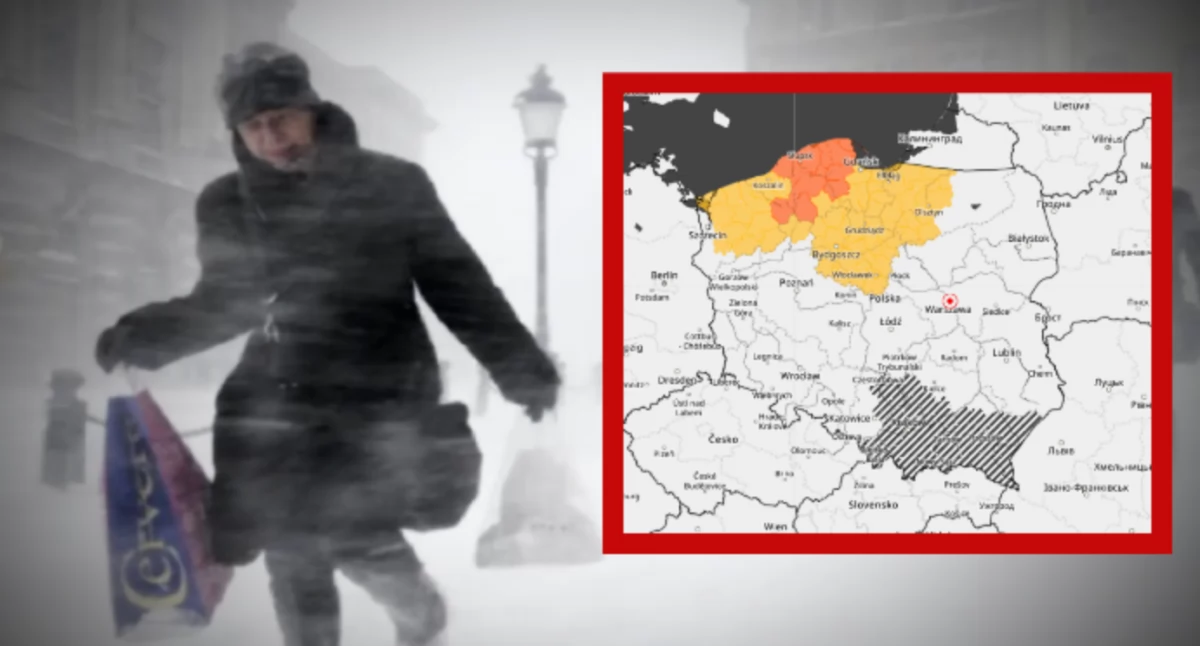 Prognoza pogody w Polsce: Śnieżne burze i wiatr. Szczegóły ostrzeżeń IMGW