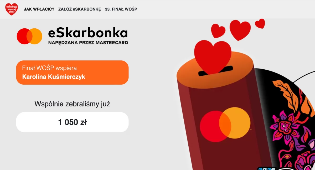 Karolina zbiera do eSkarbonki na WOŚP. Wciąż można dorzucić się na sprzęt medyczny 