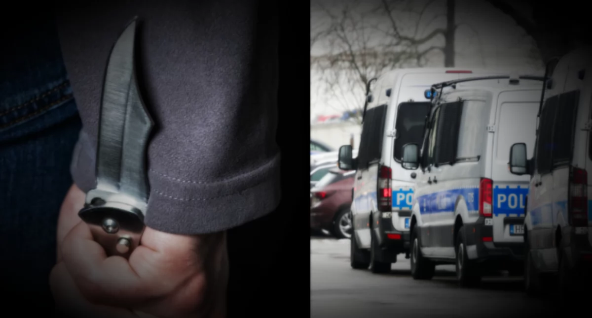 Atak nożownika w Olkuszu. 23-latek odpowiedzialny za brutalne przestępstwa