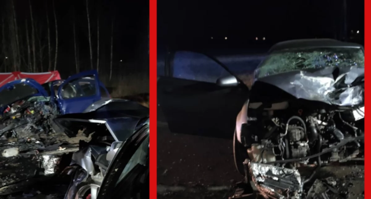Śmiertelny wypadek w gminie Przytyk. 49-latek nie żyje po czołowym zderzeniu