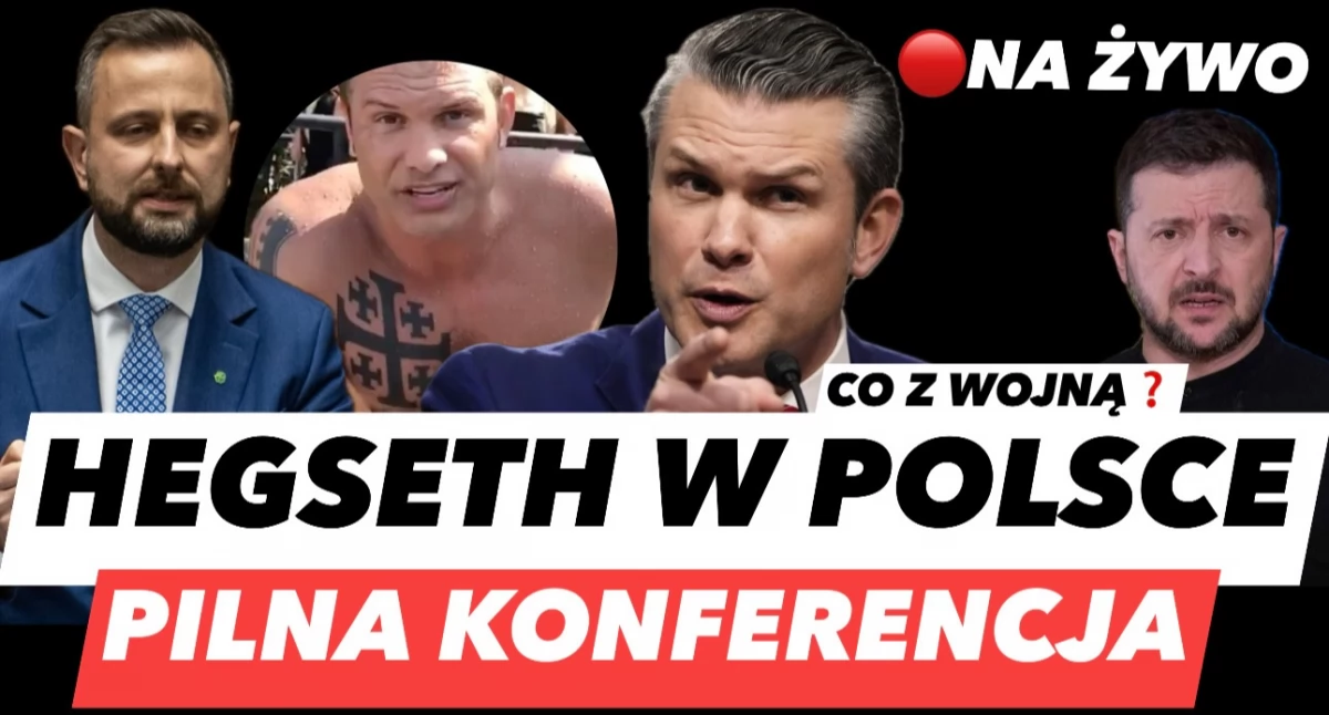 Pete Hegseth w Polsce. Konferencja prasowa na żywo – tu oglądaj wideo online