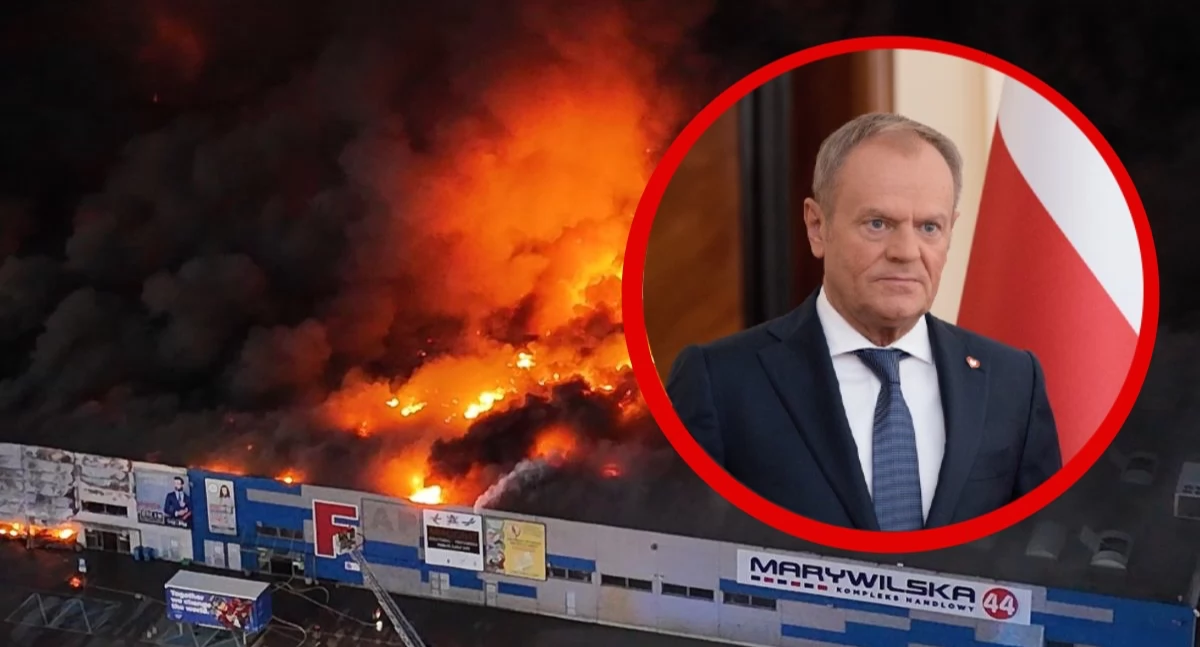 Za pożar hali przy Marywilskiej odpowiadają rosyjskie służby. Tusk potwierdza ustalenia Litwy