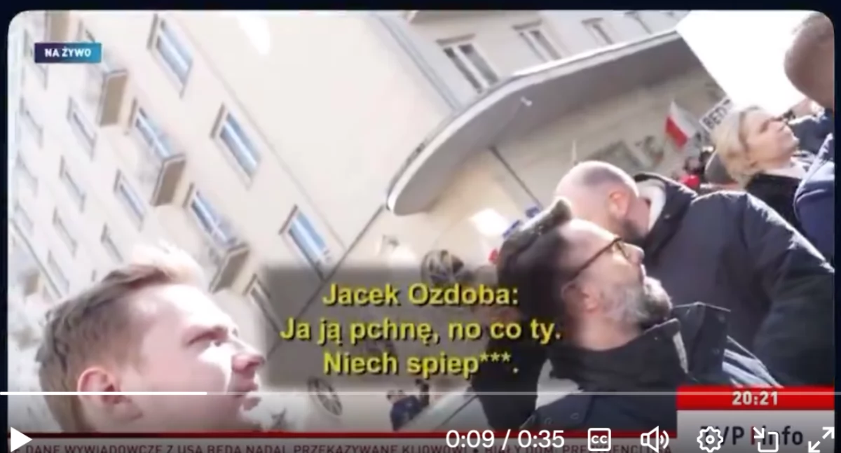 Jacek Ozdoba chciał pobić prok. Wrzosek. 