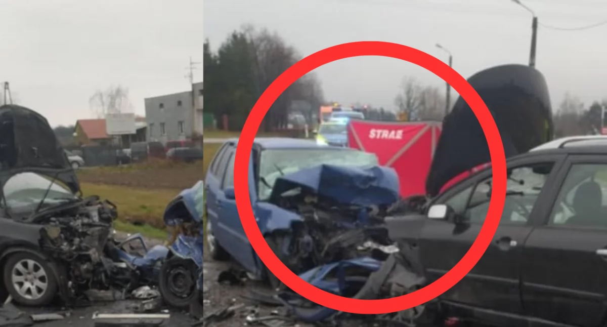 Śmiertelny wypadek w Rajcu Szlacheckim. Nie żyje 45-latek po czołowym zderzeniu