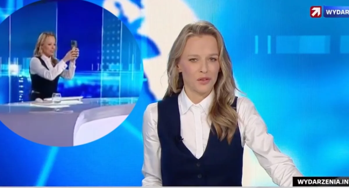 Wpadka w Polsacie. Dominika Tarczyńska robi selfie na zejściu z anteny 