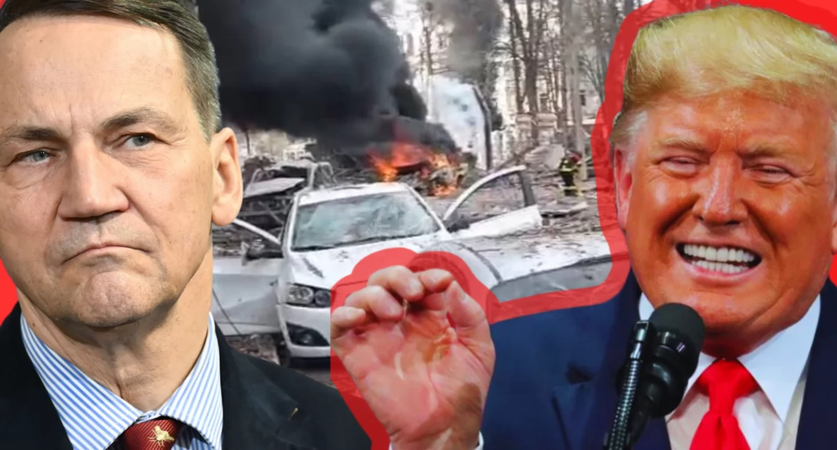 Atak rosyjski w Sumach. Sikorski komentuje działania Rosji i Trumpa