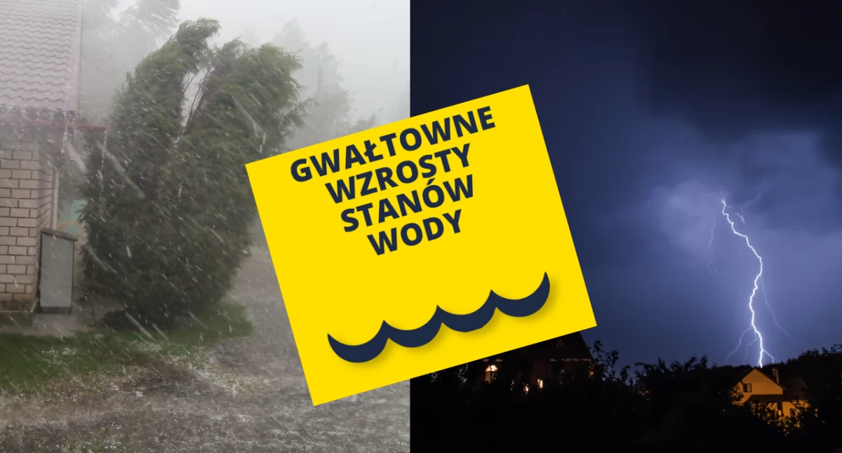 IMGW ostrzega: Silne opady deszczu i burze na południu Polski – aktualne ostrzeżenia