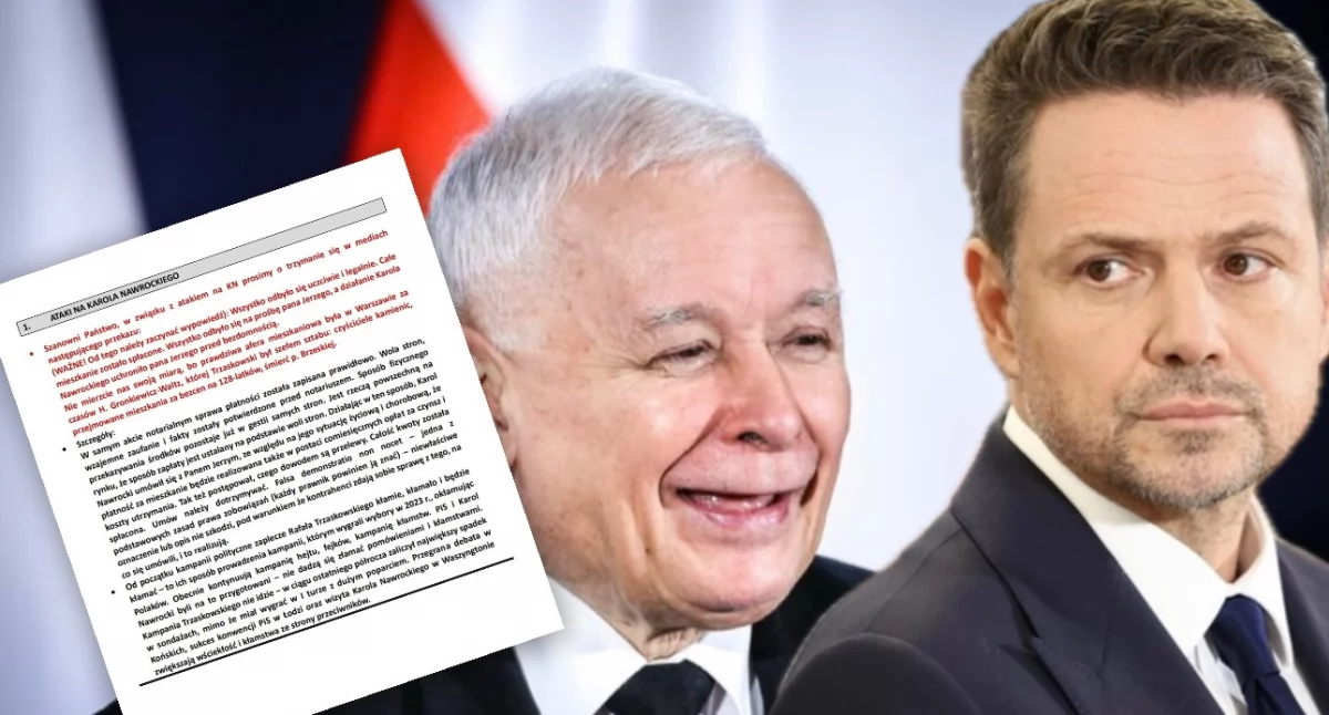 Ujawniamy przekaz dnia PiS. Instrukcja, jak kłamać o mieszkaniu Nawrockiego 