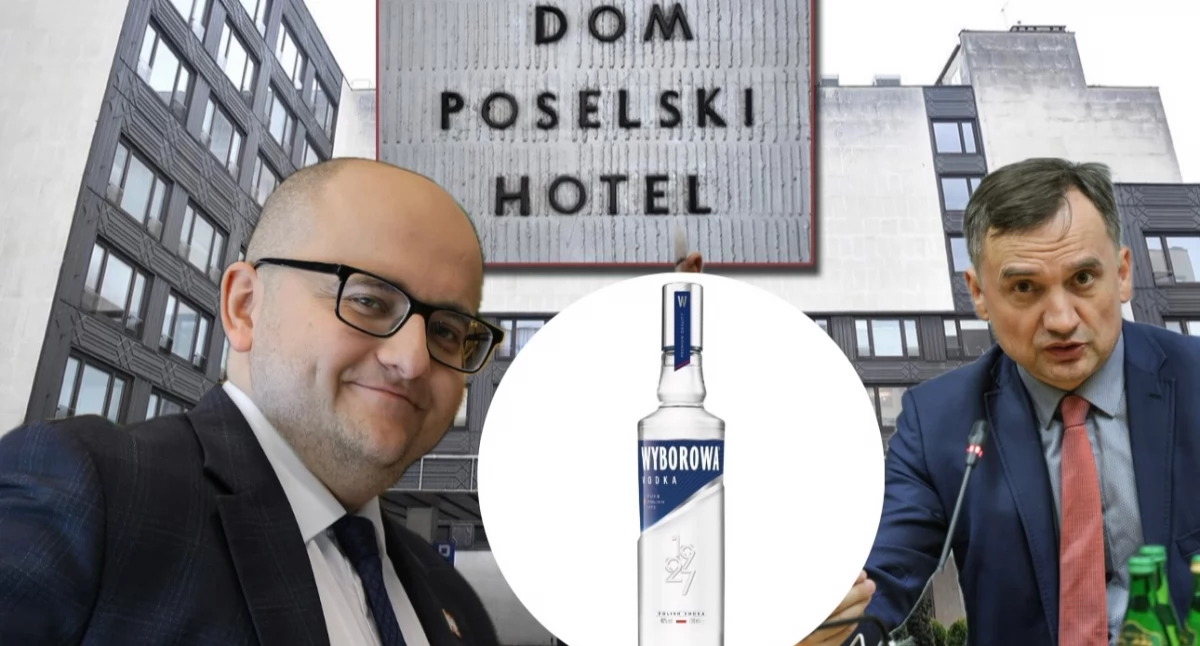 Bójka i policja w hotelu sejmowym. Pijany gość i Matecki broniący Ziobro 
