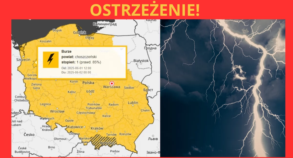 Prognoza IMGW na 2 i 3 czerwca. Burzowa niedziela i gorący początek tygodnia