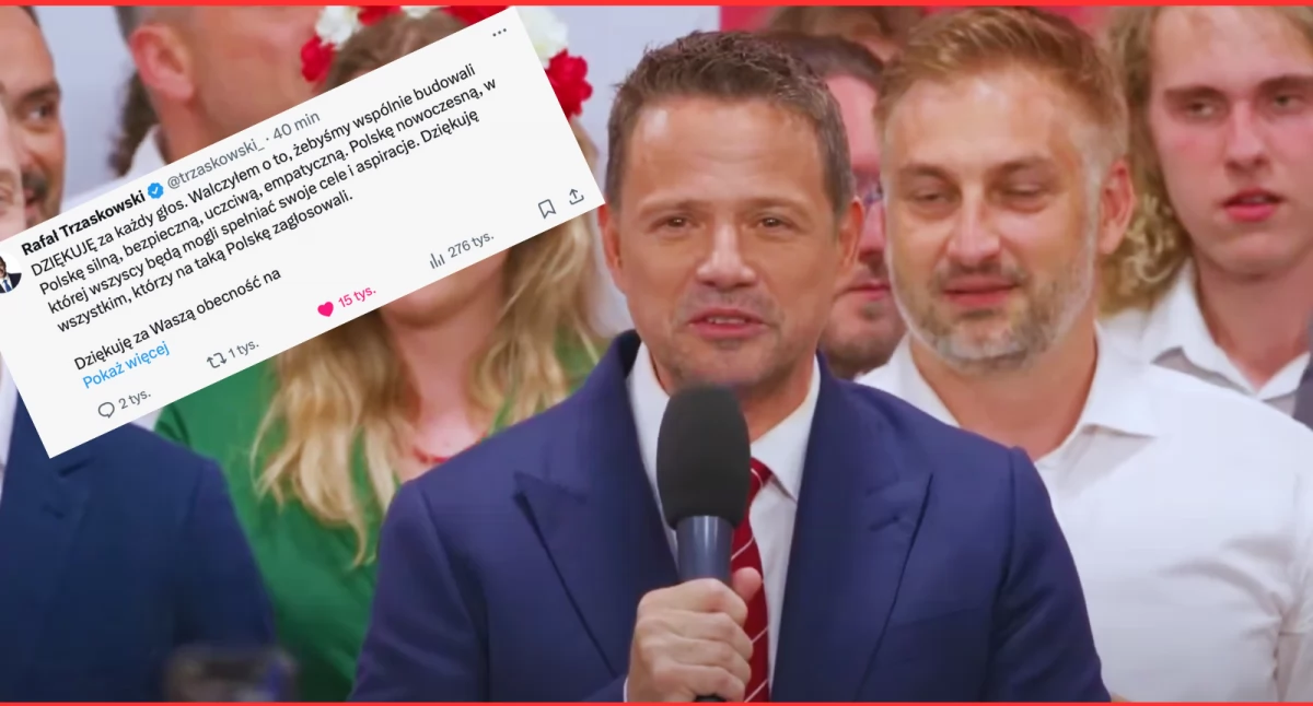 Rafał Trzaskowski dziękuje wyborcom i komentuje przegraną z Nawrockim